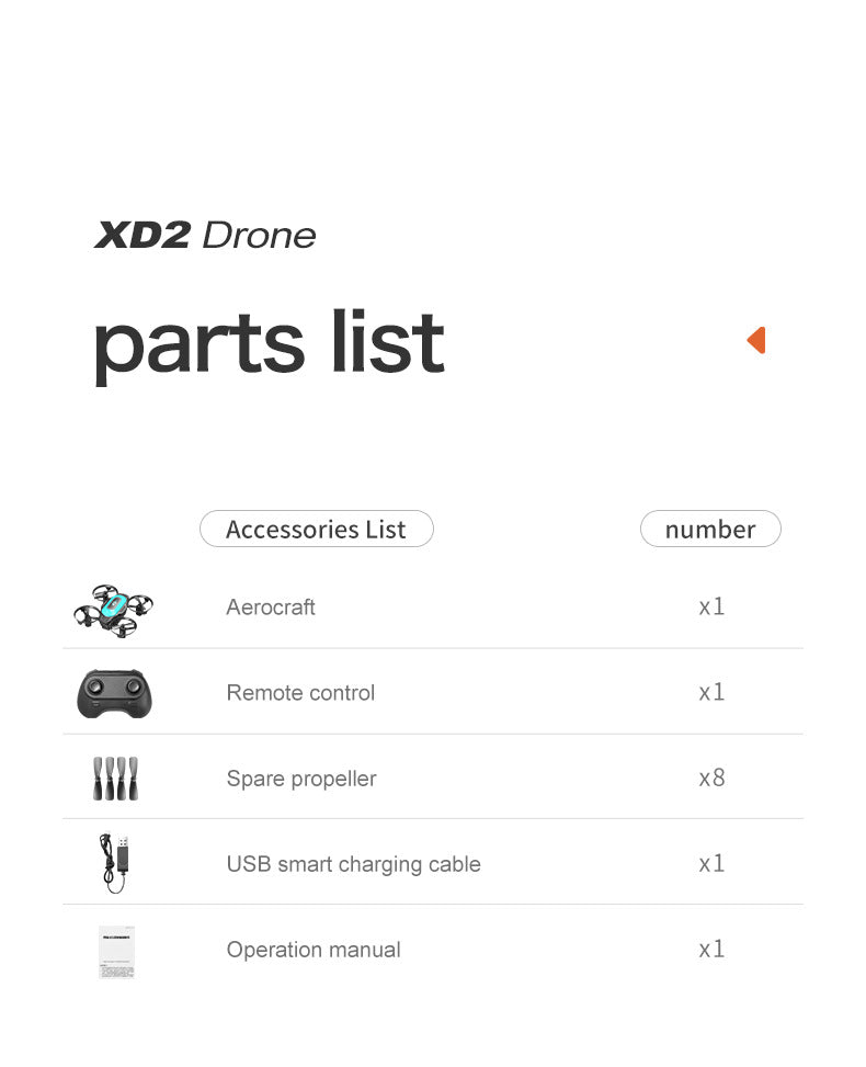 Cross-Border XD2Mini Drone, Shockproof and Impact Resistant2.4G Four-Axis Aircraft360°Rotating and Rolling Remote Control Toy