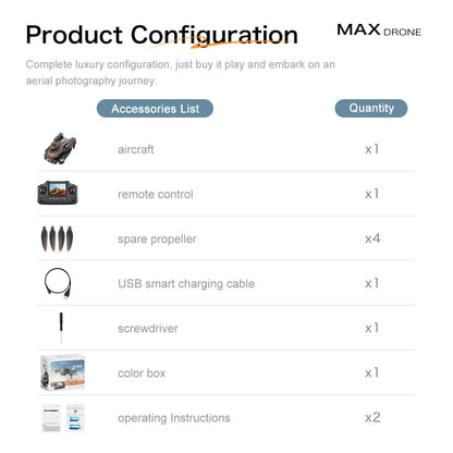 Cross-Border GT5MAX Drone with screen control, optical flow positioning, quadcopter with brushless motor, remote control airplane toy