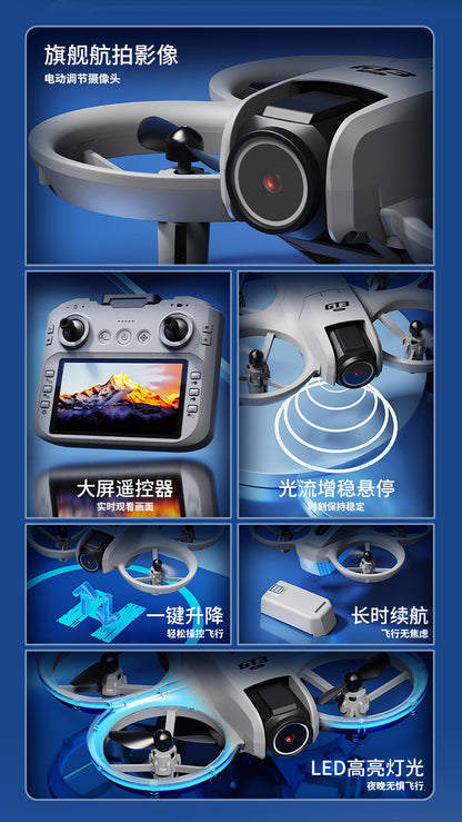 Cross-Border GT3Drone Remote Control with Screen Optical Flow Positioning Electric Lens Quadcopter Remote Control Aircraft Toy