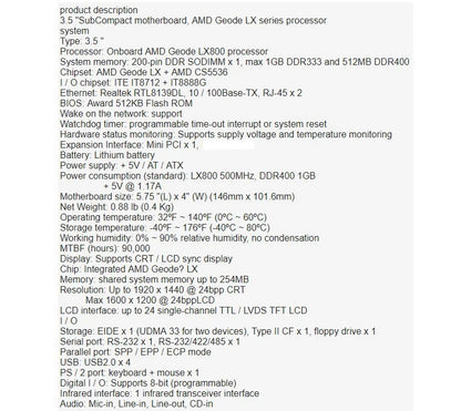 GENE-5315 Rev.B1 100% OK Original 3.5 inch IPC Embedded Motherboard 3.5” Industrial Mainboard SBC with CPU RAM