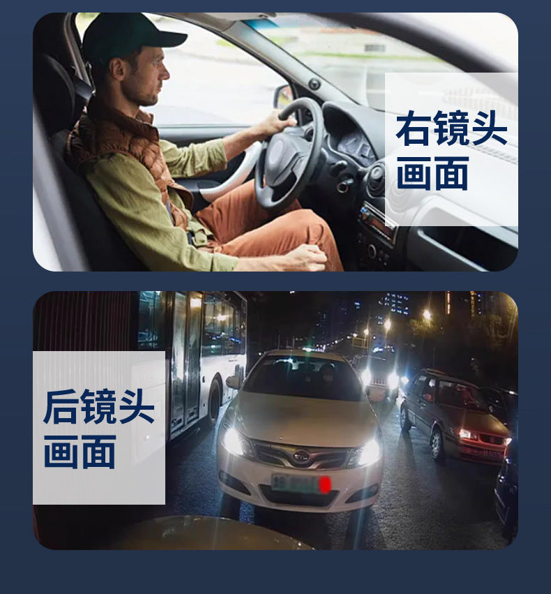 2025Cross-Border4K High-definition Dash Cam wifi Mobile Phone Interconnection Starlight Night Vision Dual Recording Car Mount DVR Four Records