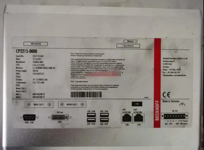 CP2215-0000  100% OK Original Beckhoff CP2215-0000 PC industrial computer host controller Mainboard CB3056-0001