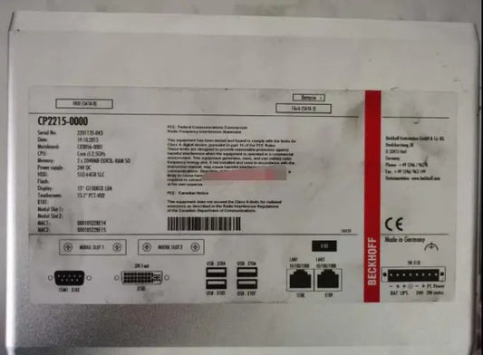 CP2215-0000  100% OK Original Beckhoff CP2215-0000 PC industrial computer host controller Mainboard CB3056-0001