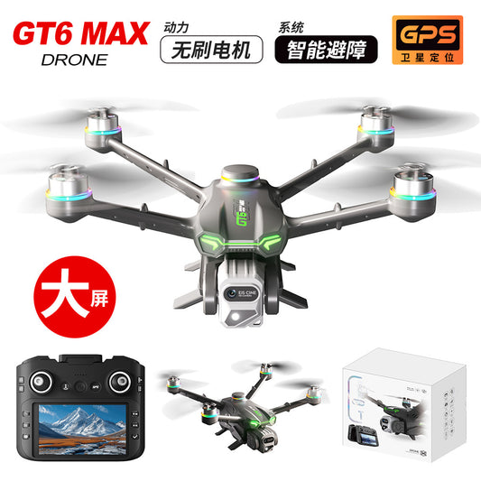 Cross-Border GT6Drone remote control with screen brushless motor HD aerial photography GPS Intelligent Positioning Remote Control Drone