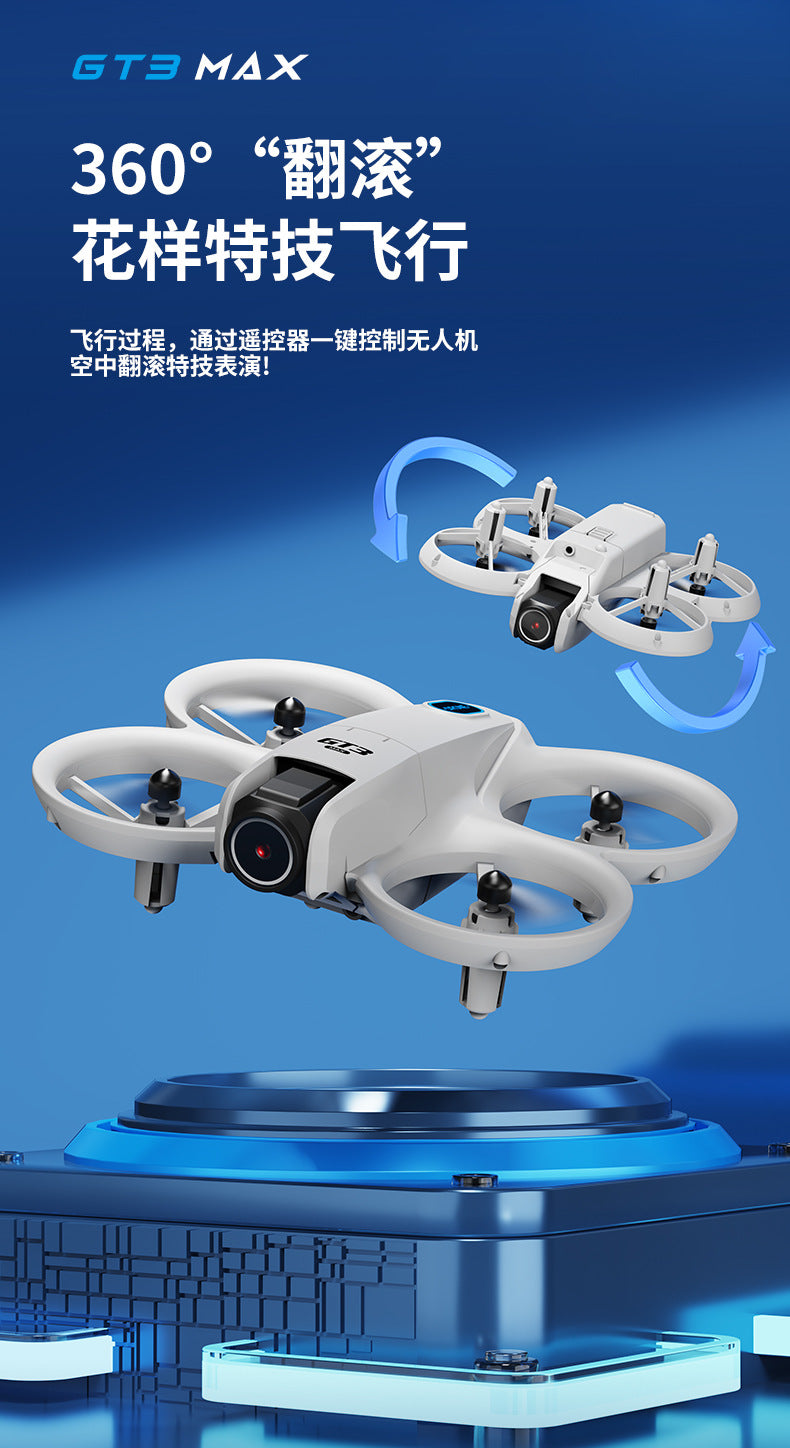 Cross-Border GT3Drone Remote Control with Screen Optical Flow Positioning Electric Lens Quadcopter Remote Control Aircraft Toy
