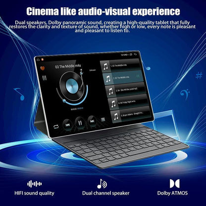 10.1" Android 7.0 Tablet – 2GB RAM, 32GB, Dual SIM, 1280x800 IPS, 5MP+13MP Cam, 5000mAh Battery, incl. Keyboard, Mouse, Stylus & Case