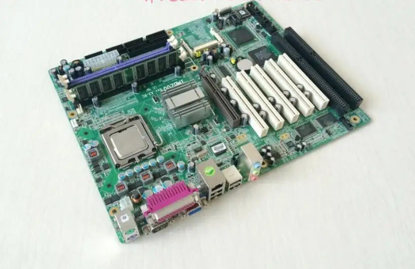 IMB200 REV:A2-RC 100%OK Original Embedded IPC Mainboard ATX Industrial Motherboard 5*PCI 4*COM 2*ISA with RAM LGA775 CPU