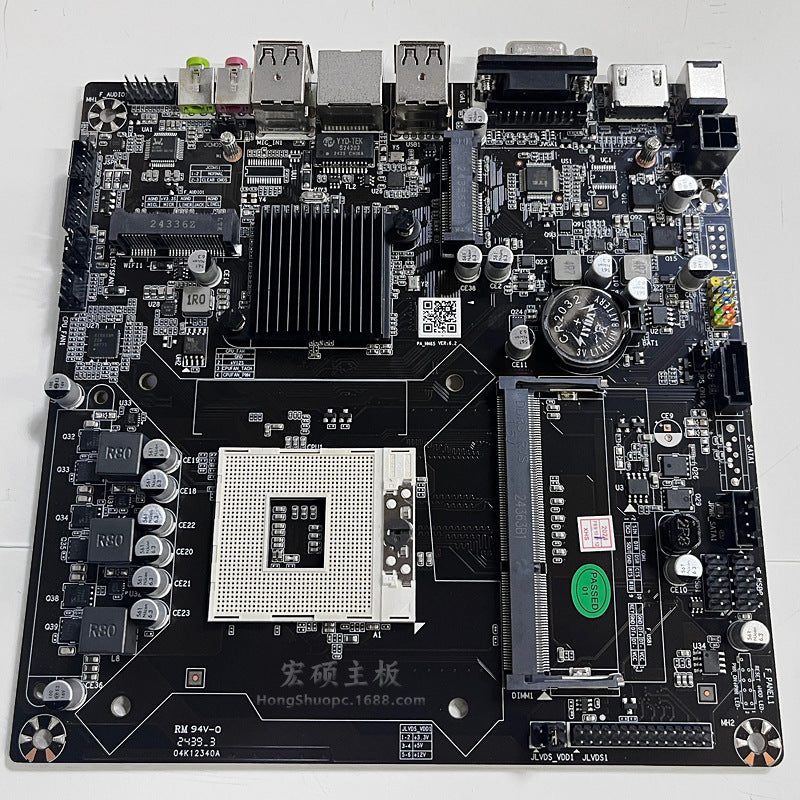 ITX Industrial Control Motherboard HM65Single memory slot DDR3Mini Board PGA988Two Or Three Generations CPU All-in-One Motherboard