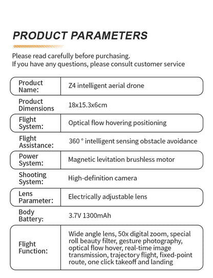 Cross-Border Z4Drone Large Screen Aerial Photography Brushless Quadcopter Obstacle Avoidance Anti-Collision Flying Machine Toy Remote Control Airplane