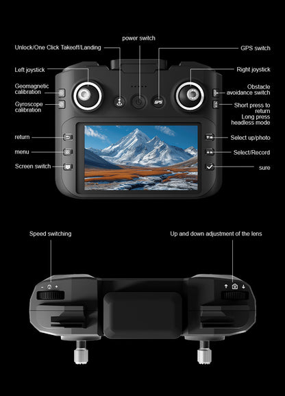 Cross-Border GT6Drone remote control with screen brushless motor HD aerial photography GPS Intelligent Positioning Remote Control Drone