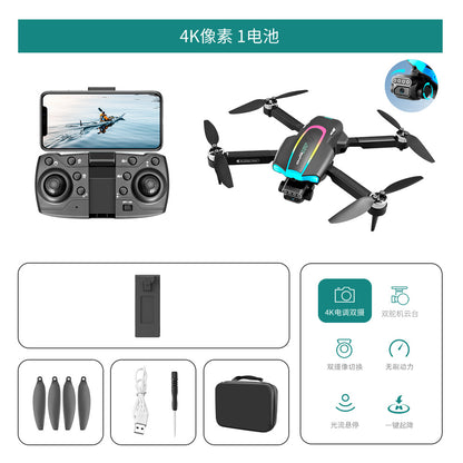 XT105Drone Obstacle Avoidance Dual Servo Aerial Photography Quadcopter Brushless Motor Remote Control Aircraft Drone Cross-Border