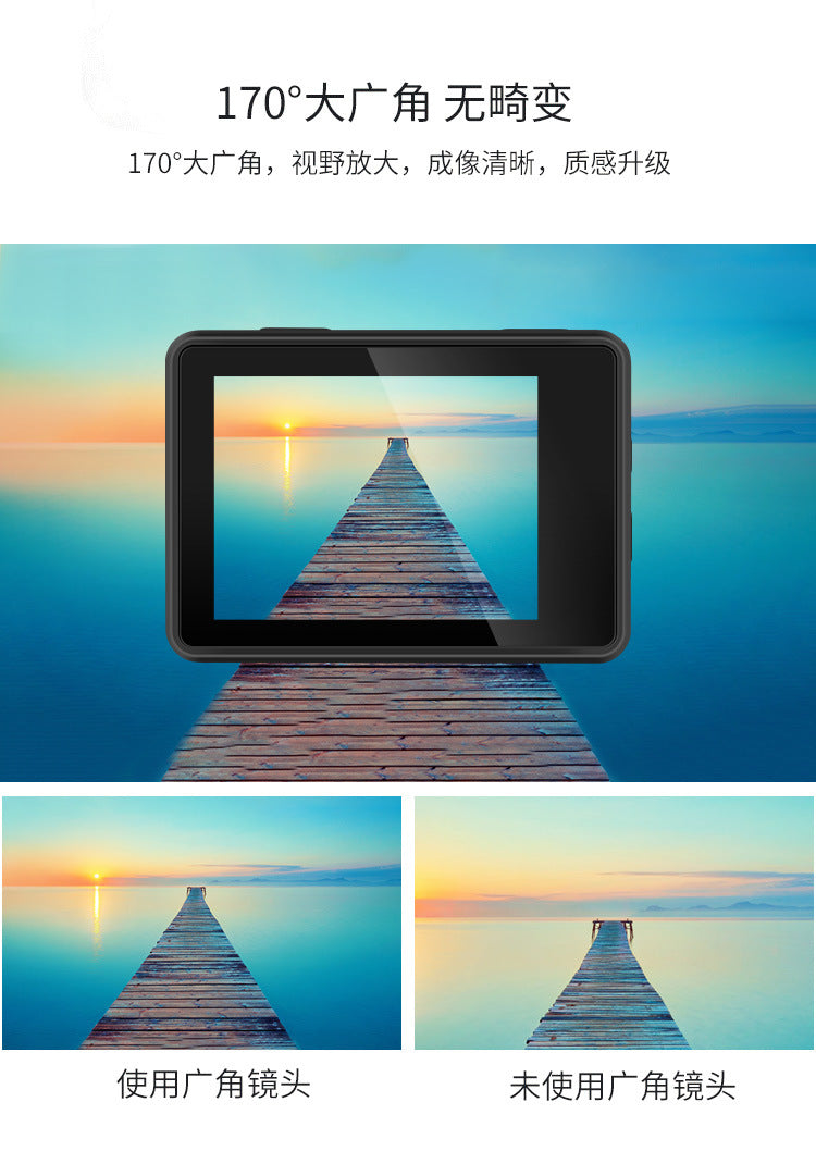 Cross-Border4k Action camera waterproof and anti-shake HD wifi Remote Control Outdoor Shooting Cycling Sports Camera Factory