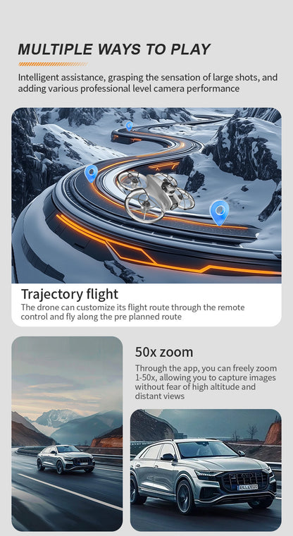 Cross-Border Z4Drone Large Screen Aerial Photography Brushless Quadcopter Obstacle Avoidance Anti-Collision Flying Machine Toy Remote Control Airplane