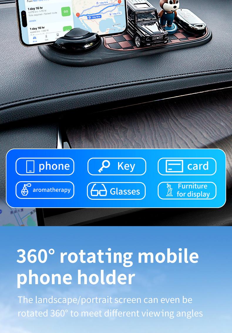 Unlock New Experience During Driving-Car Phone Holder with Anti-slip Pad Makes You Enjoy your Each Driving Travel-1