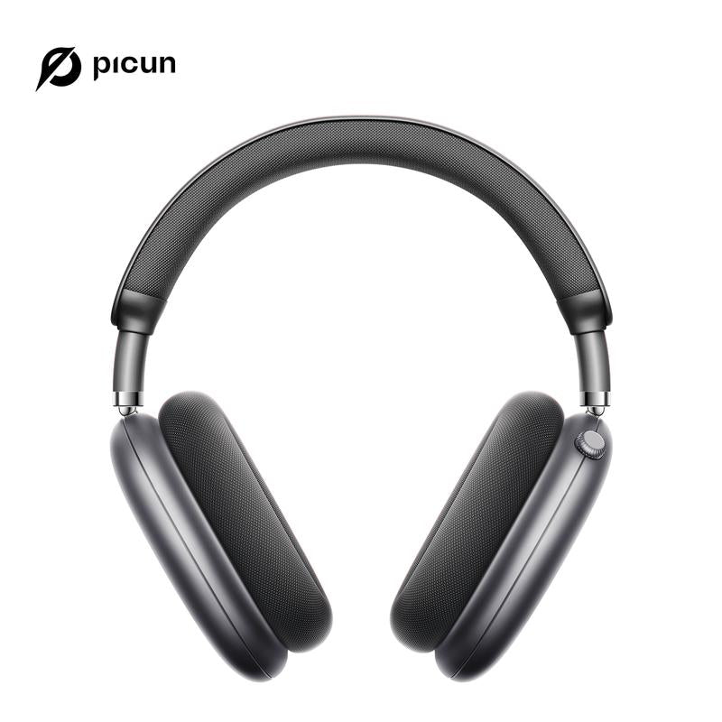 Picun F8 Pro Wireless Headphones - 52dB Noise Cancellation, 5 Smart ENC Mics, Detachable Fabric Ear Cushions, 140 Hour Long Battery Life,  Premium Audio Seamless Dual Device Connection for All-Day Use and Boosted Productivity Bluetooth