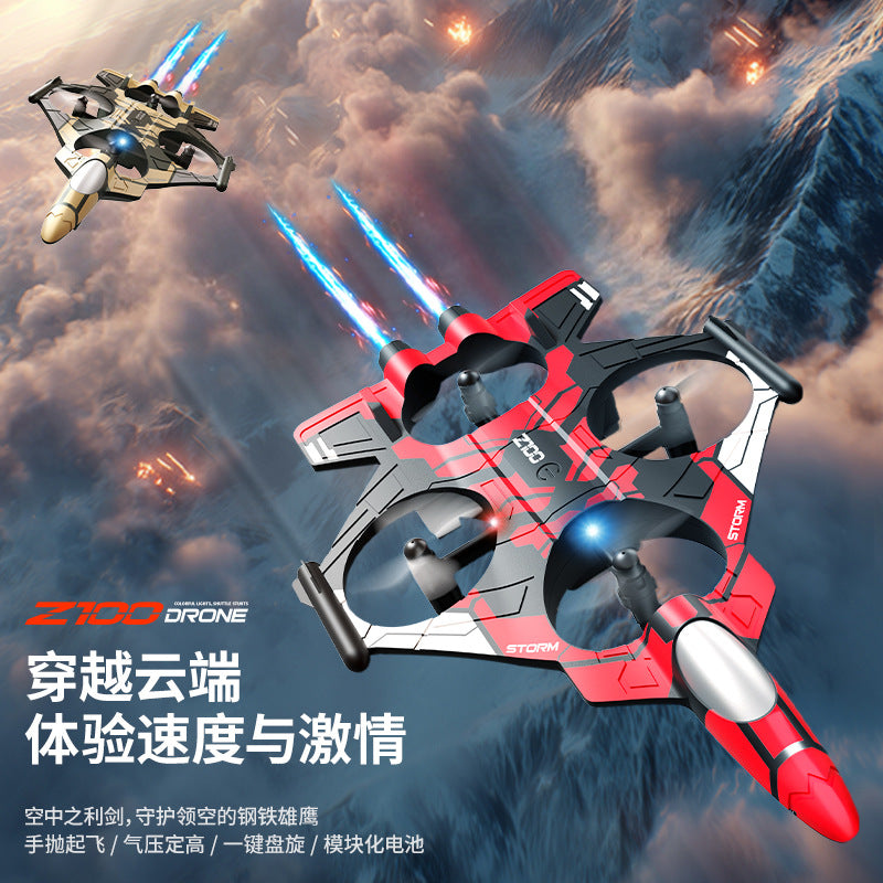 Cross-Border Z100Fighter Four-Channel Suspension Four-Axis Drone Altitude Hold Roll Stunt Gyro Light Aircraft Low Price