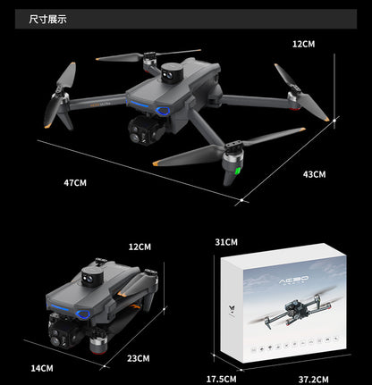 Cross-Border AE30Screen-controlled Three-axis Gimbal Drone HD Aerial Photography Digital Image Transmission GPS Positioning Flight Device Drone