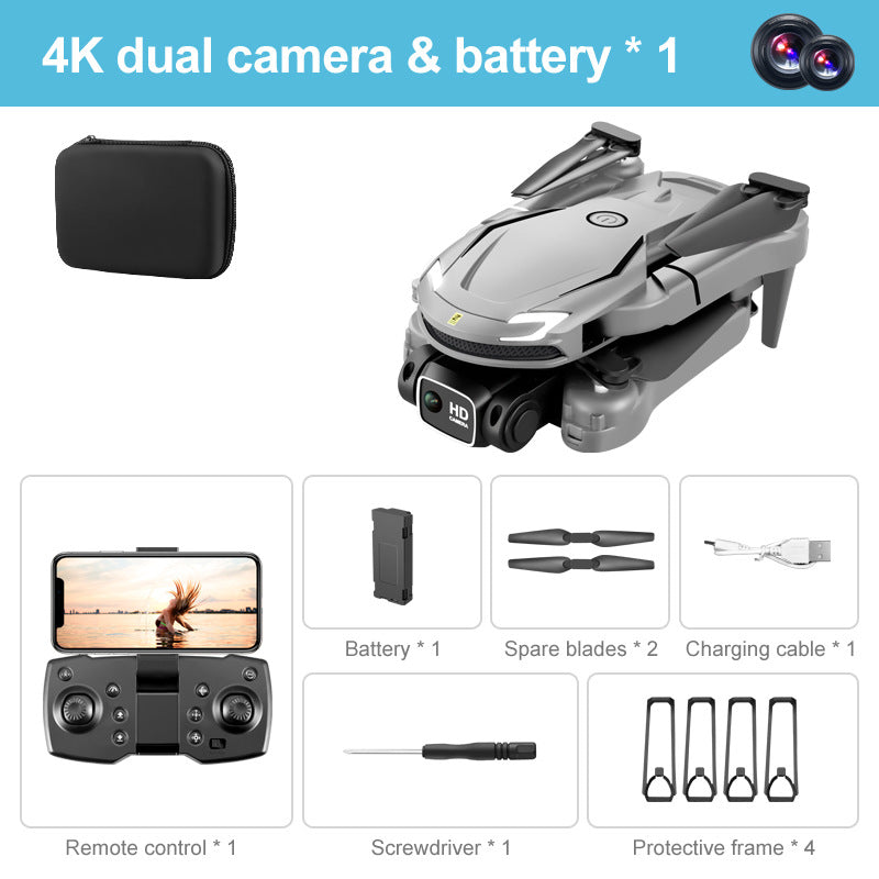 XS9Cross-border Drone4K Dual Camera HD Aerial Photography Foldable Drone with Altitude Hold V88Remote Control Airplane Toy