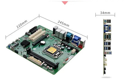 Q85 Motherboard Micro ATX SBC 4th Core i3/i5/i7 LGA1150 Desktop CPU IPC Industrial Mainboard with 6*COM 2*LAN DDR3 LPT VGA PS/2