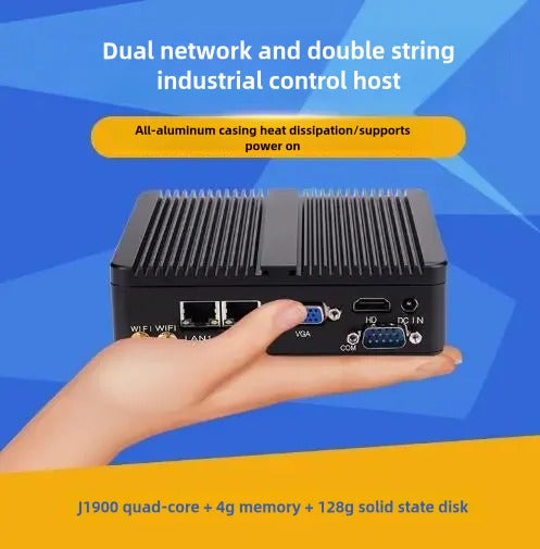 J1900 J1800 N2830 N2920 Embedded Fanless Mini PC Fanless 2LAN Gigabit NICs MINI Computer PfSense Server Firewall with 2xCOM