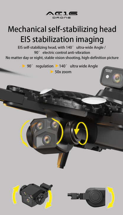 Cross-Border AE16Drone Laser Obstacle Avoidance Drone GPS Satellite Positioning Four Lens Brushless Quadcopter