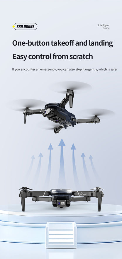 XS9Cross-border Drone4K Dual Camera HD Aerial Photography Foldable Drone with Altitude Hold V88Remote Control Airplane Toy
