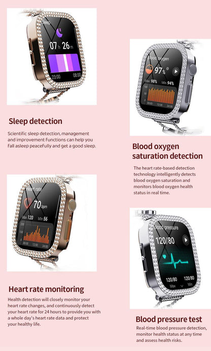 2025 Fashion Smart Watches for Women, Touch Screen Watch, Answer/Make Calls/100+ Sports Modes/Message Reminder, DIY Watch Dials, Wearable Devices, Smart Watches for iPhone/Andriod, Gift for Wife, Girl Friend