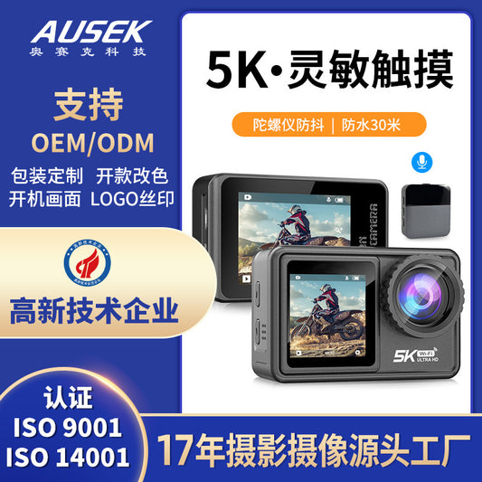 5k Action Camera Cross-border new sports camera Waterproof and anti-shake touch HD camera customization