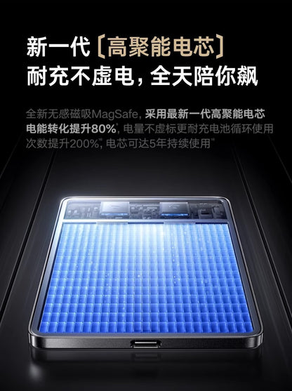 Ultra-Thin MagSafe Magnetic Watch Wireless Power Bank10000mAh Digital Display PD Two-way Fast Charging Power Bank