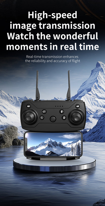 Cross-border Drone E4Foldable HD Aerial Photography Quadcopter VR Glasses Image Transmission Remote Control Airplane drone