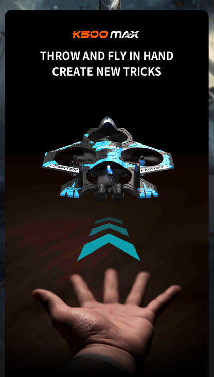 Cross-Border K500Max Fighter Four-Channel Suspension Four-Axis Drone Altitude Hold Roll Stunt Lighting Aircraft Low Price