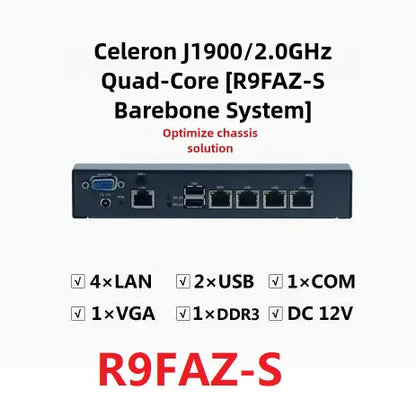 Soft router motherboard J1900/D525 4 network ports Gigabit card server AiKuai firewall New Original Mini-ITX Mainboard DC12V