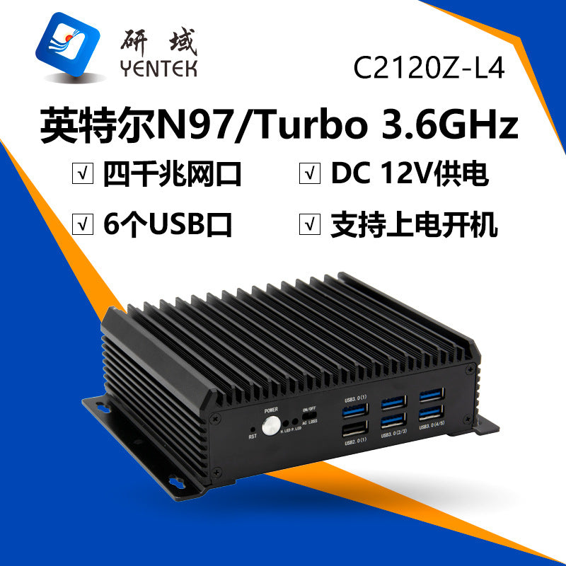 Industrial Control C2120Z-L4 Ethernet Mini Industrial Computer 12th Gen N97 Embedded Vision Industrial PC Host
