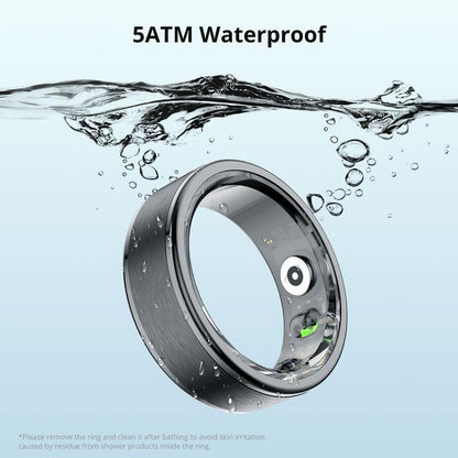 ColMi R03 Smart Ring, Waterproof Smart Ring with Charging Compartment, Fashionable Stainless Steel Ring for Men & Women