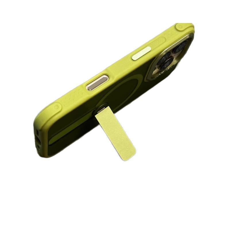 Suitable for iPhone 17 16 15 14 13 12 Pro Max Air Plus SE Phone Case Matte Magnetic Case Apple 15 Stand One-word Bracket Phone Protective Cover