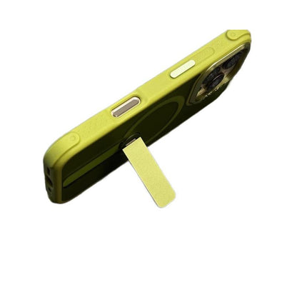 Suitable for iPhone 17 16 15 14 13 12 Pro Max Air Plus SE Phone Case Matte Magnetic Case Apple 15 Stand One-word Bracket Phone Protective Cover