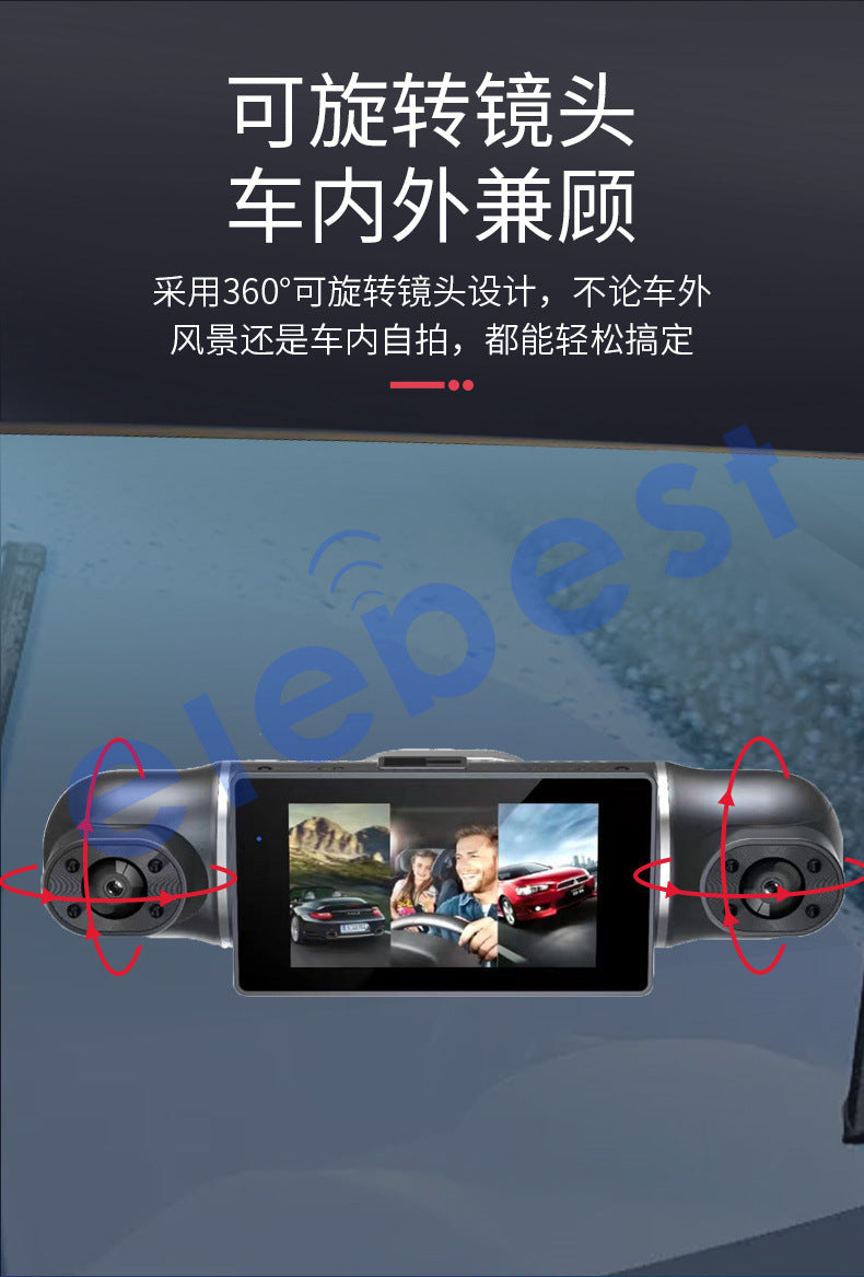 4Recording Device1080High-definition Night Vision Reversing Camera Cross-border Source Blind Spot View Dash Cam