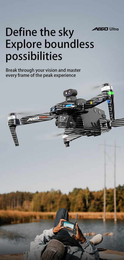 AE60High-definition professional aerial photography drone with touchscreen, digital image transmission, automatic return, and airdrop capability GPS Remote control aircraft