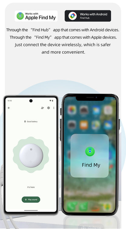 Compatible with Apple and Android Dual System Locator Findmy Google Android Pet Car Anti-Lost Device