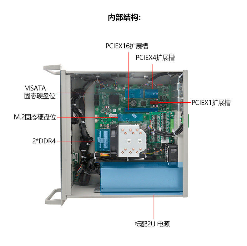 Industrial Control IPC-505MS Rack-mounted 4U Industrial Computer 7 Network Ports 12/13 Generation Vision Industrial Computer Host