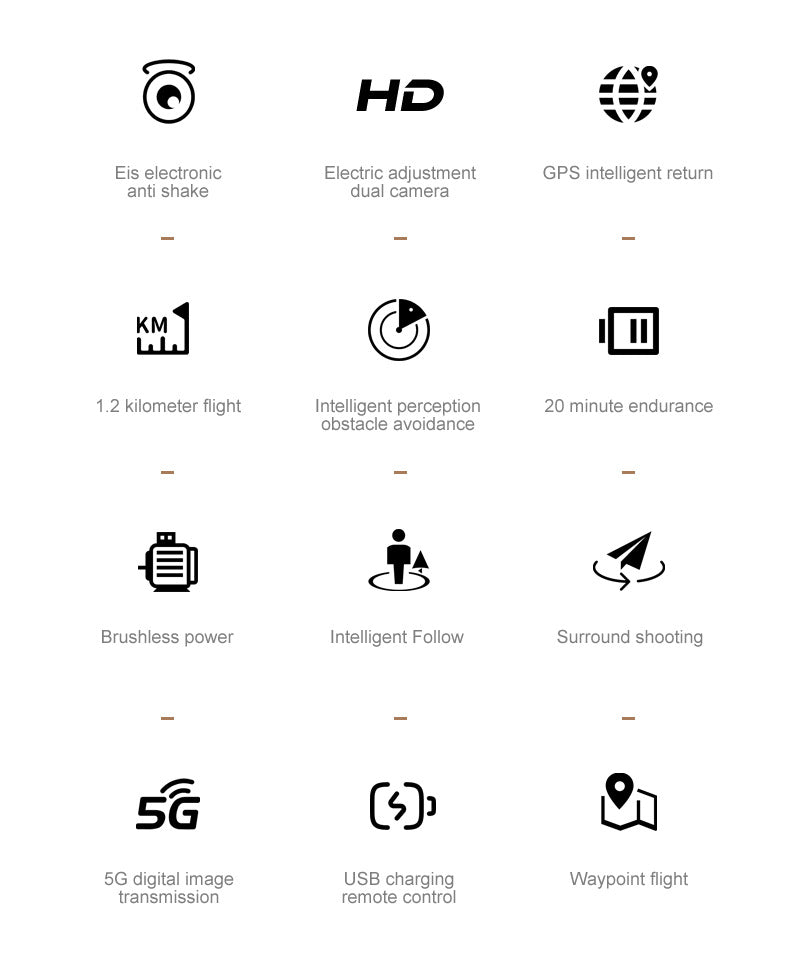 Cross-Border XT505Uav GPS Positioning Brushless Motor HD Dual Camera Aerial Photography Obstacle Avoidance Remote Control Aircraft Drone