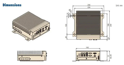 MIC-770 V2 Fanless Embedded Industrial Computer Mini Industrial 10th Gen Core™ i3/i5/i7/i9 LGA 1200 Box PC input 9-36VDC 2*LAN