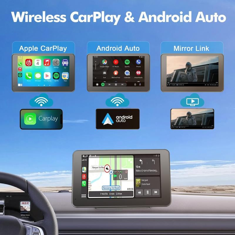 【PASLDA】2025 Upgraded Wireless CarPlay Screen: The Ultimate Portable Car Play Adapter for Seamless In-Car Entertainment Springtok