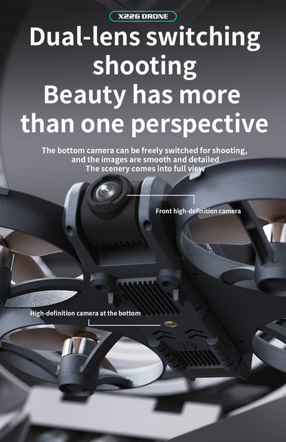 Cross-Border X226Drone flying with screen VR No Need for Phone Drone Aerial Photography HD Professional Optical Flow Brushless