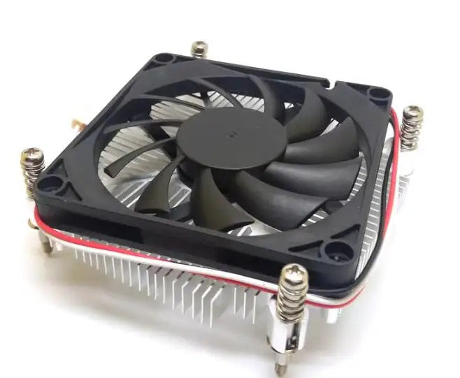 1150 1151 Cooler ultra-thin For Intel i3 i5 CPU Processor pure aluminum radiator CPU FAN 4-wire Double ball fan thickness 1U BOX