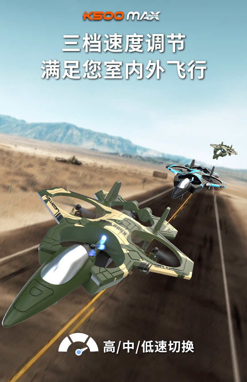 Cross-Border K500Max Fighter Four-Channel Suspension Four-Axis Drone Altitude Hold Roll Stunt Lighting Aircraft Low Price