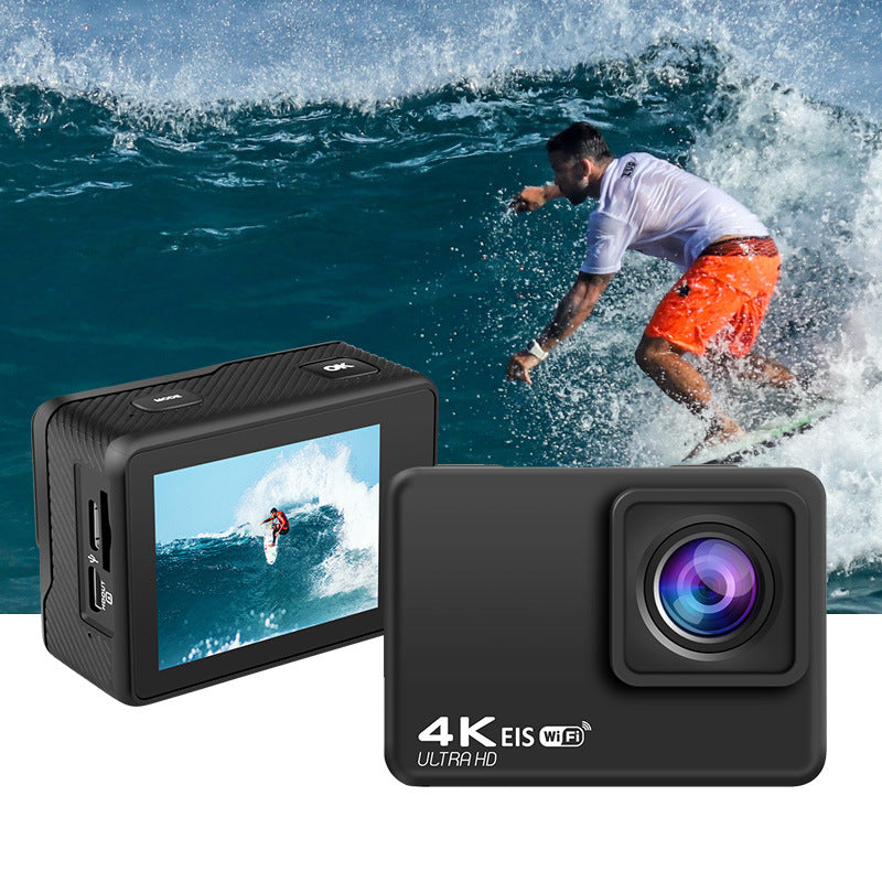 Cross-Border4k Action camera waterproof and anti-shake HD wifi Remote Control Outdoor Shooting Cycling Sports Camera Factory