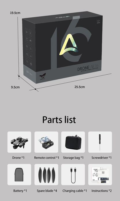 Cross-Border AE16Drone Laser Obstacle Avoidance Drone GPS Satellite Positioning Four Lens Brushless Quadcopter