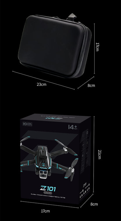 Cross-Border Z101Drone Long Endurance Obstacle Avoidance Aerial Photography Quadcopter Brushless Motor Remote Control Aircraft Drone