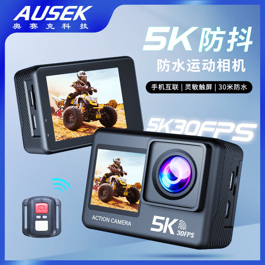 5k Sport Action Cam Camera Cross-Border5k Sports Camera Anti-Shake Waterproof4k Sports Camera